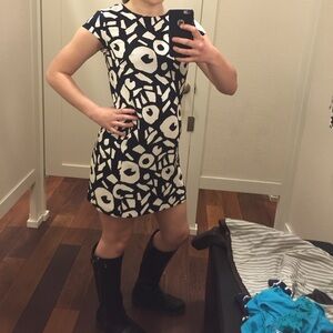 Ann Taylor LOFT Black and White Dress